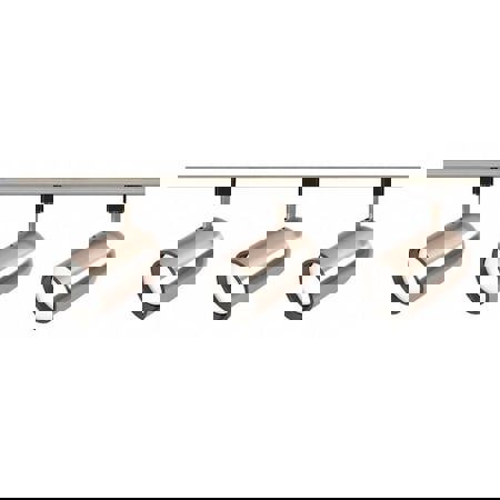 4-1/2 x 7-1/2 in. 3-Light 75W Track Lighting Kit in Brushed Nickel